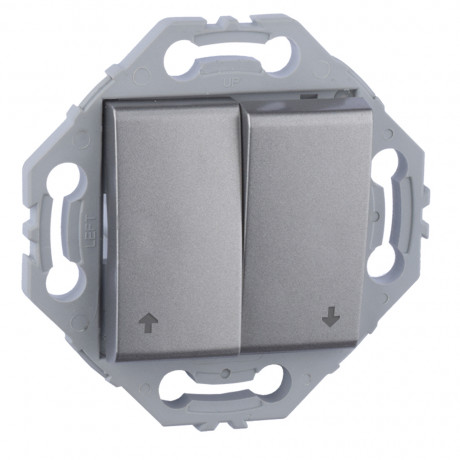 Commande de volet roulant gris alu