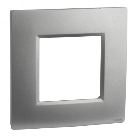 Plaque simple poste gris alu