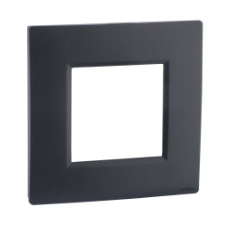 Plaque simple poste anthracite