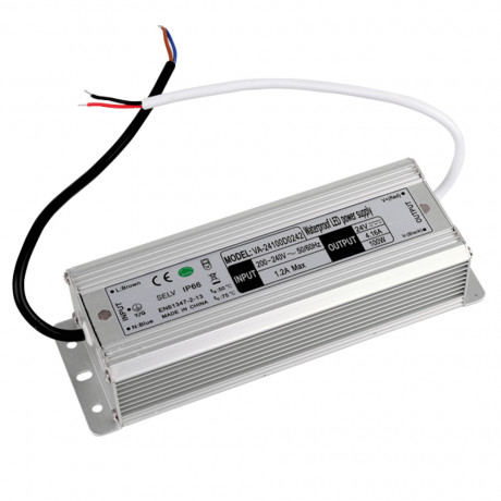 Transformateur 150W pour ruban LED 24V DC/6,25A - IP66