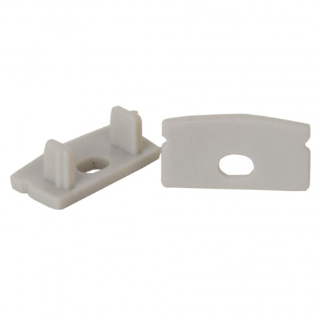 2 embouts pour rail aluminium