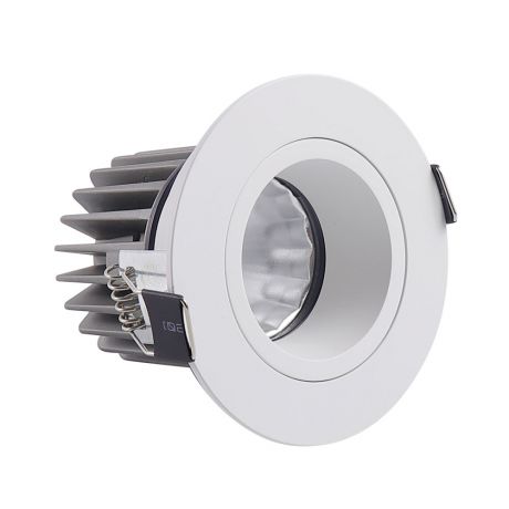 Spot à encastrer anti éblouissement downlight rond à LED 11W - 3000K - 870lm - Ø83mm