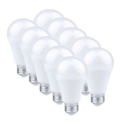 Lot de 10 ampoules E27 à LED 7W - 3000K - 630 lumens