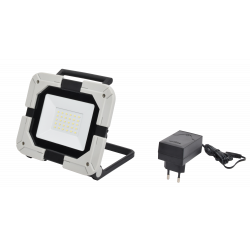 Projecteur de chantier portable à LED extra plat 20W sur batterie - 4000K - 1700 lumens - IP54