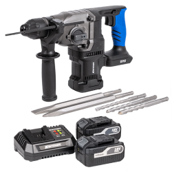 Pack Marteau Perforateur avec 2 batteries + 1 chargeur