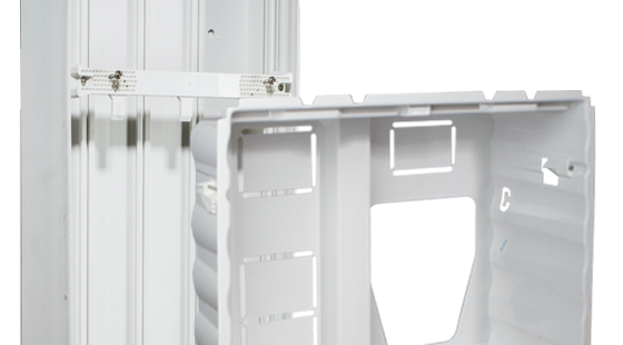 Gaine technique, bac à encastrer et platine